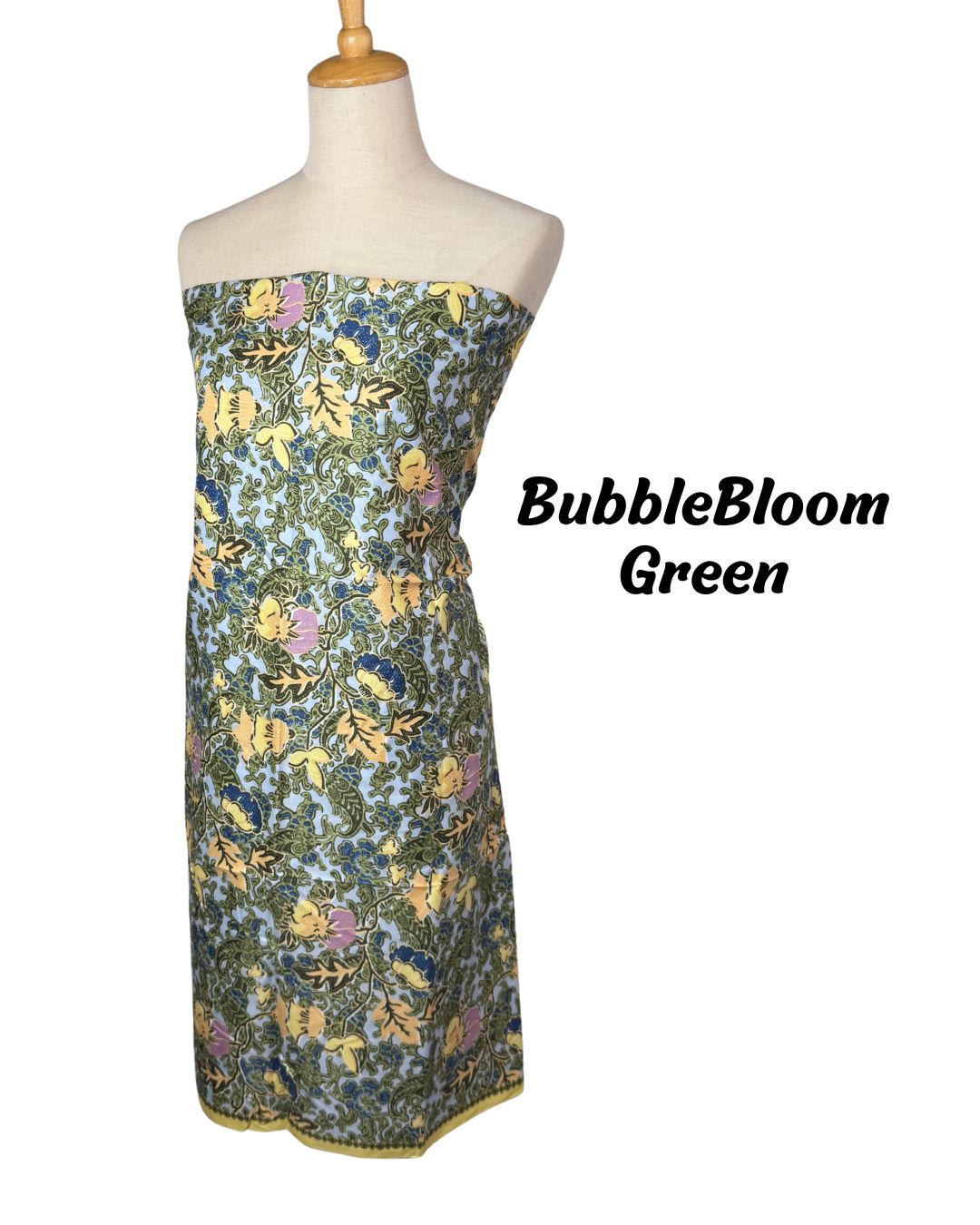 Fabric - BubbleBloom Green