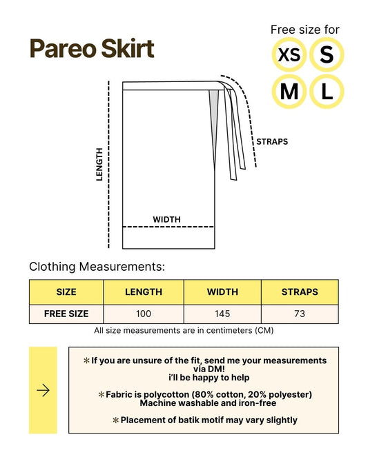 Pareo Skirt & Aien Cardigan - Deep Blue Coin