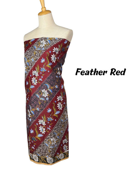 Fabric - Feather Red