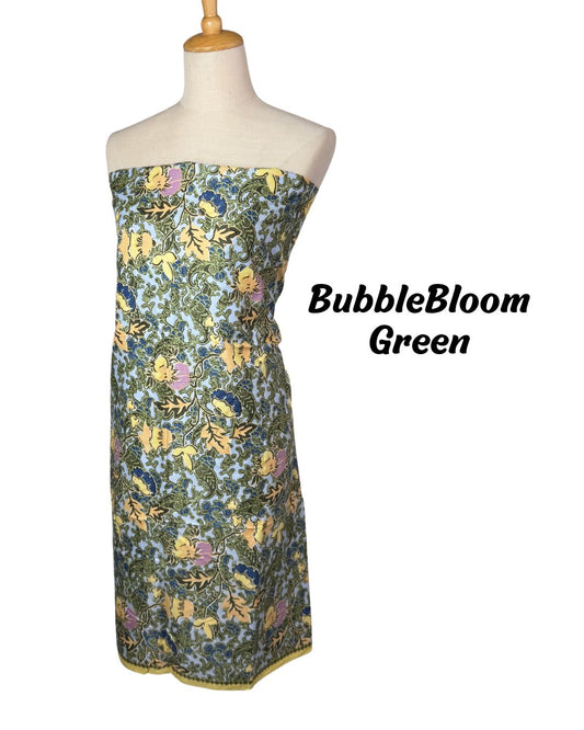 Fabric - BubbleBloom Green