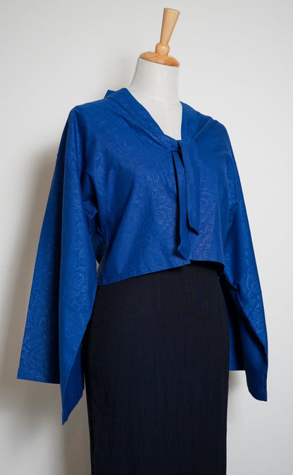 [Aien Cardigan] Midnight Blue Embossed