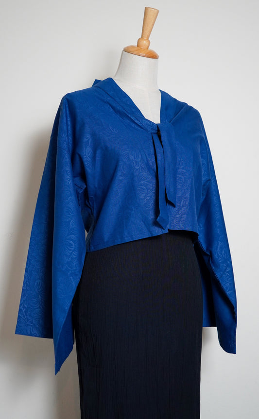 [Aien Cardigan] Midnight Blue Embossed