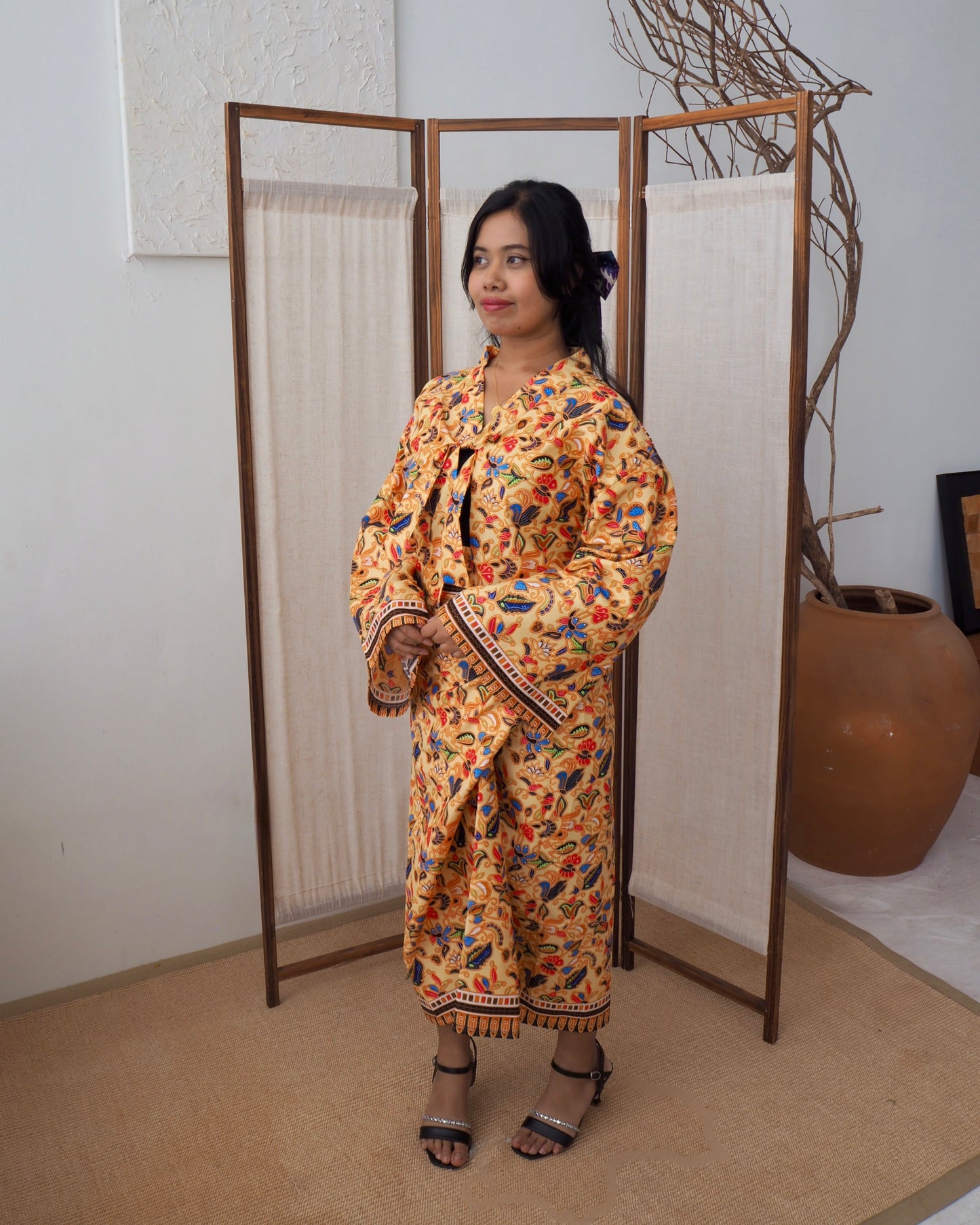 Pareo Skirt & Aien Cardigan - SQ Yellow