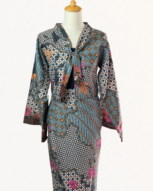 Aien Cardigan - BluePink