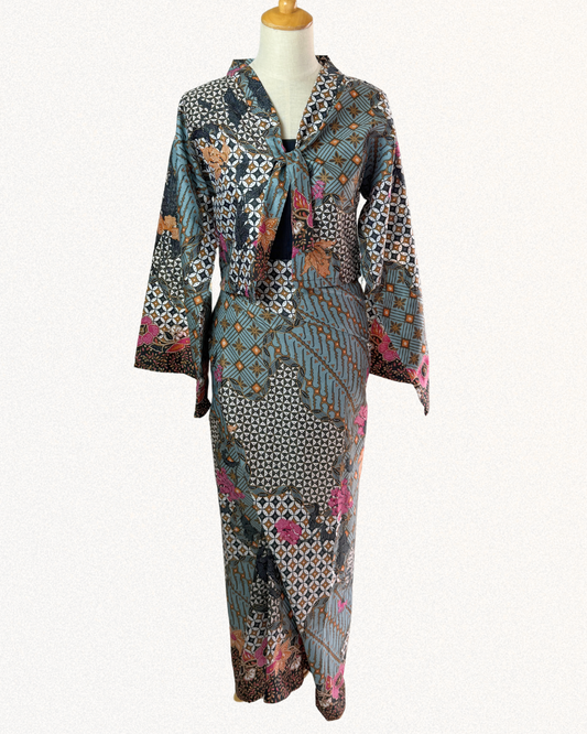 Aien Cardigan - BluePink
