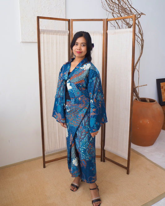 Pareo Skirt & Aien Cardigan - Mermaid Tail