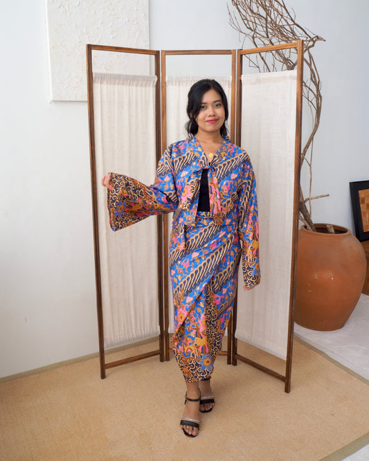 Pareo Skirt & Aien Cardigan - Oracle Purple